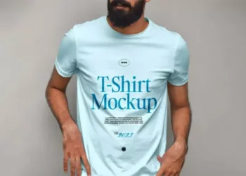 Free T-Shirt Getns Mockup PSD Template